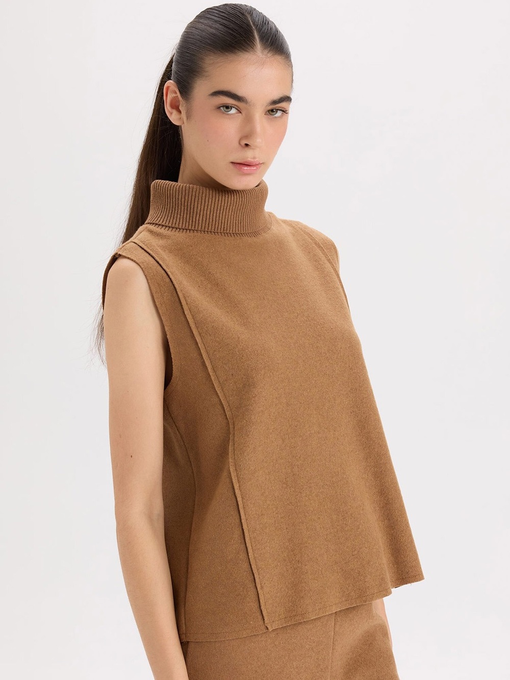 Zara Turtleneck Sweater Vest Sz Small